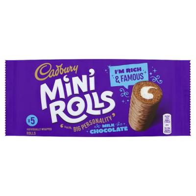 Cadbury Mini Chocolate Rolls- 5 Pack