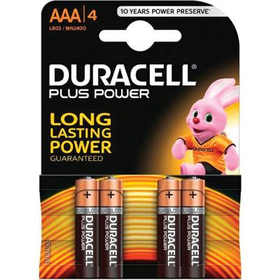 Duracell Plus Power AAA Batteries – Pack Of 4