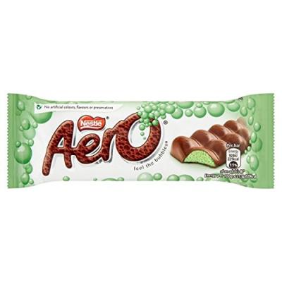 Nestle Aero Mint Bubbly Chocolate Bar 40g