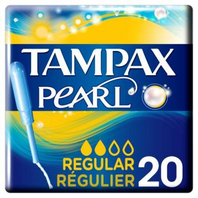 Tampax Pearl Regular Tampons Applicator 20 Pack