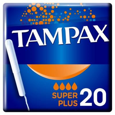 Tampax Super Plus Tampons Applicator Cardboard = 20