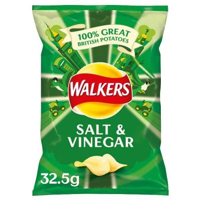 Walkers Salt & Vinegar Crisps 32.5g