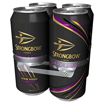 Strongbow Dark Fruit Cider Can 440 Ml (Case Of 4)